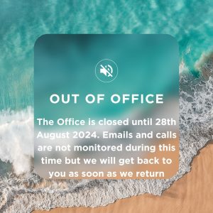 Vacation Out of Office aug 24